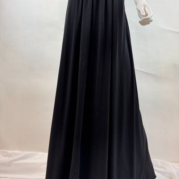 Monique Lhuillier Floor Length Black Gown - Picture 5 of 12